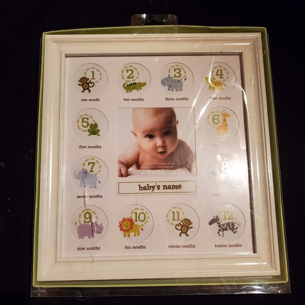 12 month baby picture frame